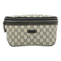 Gucci Gg Imprimé Navy Coated Canvas Pvc Leather Pouch Sling Bag (Pre-Owned)