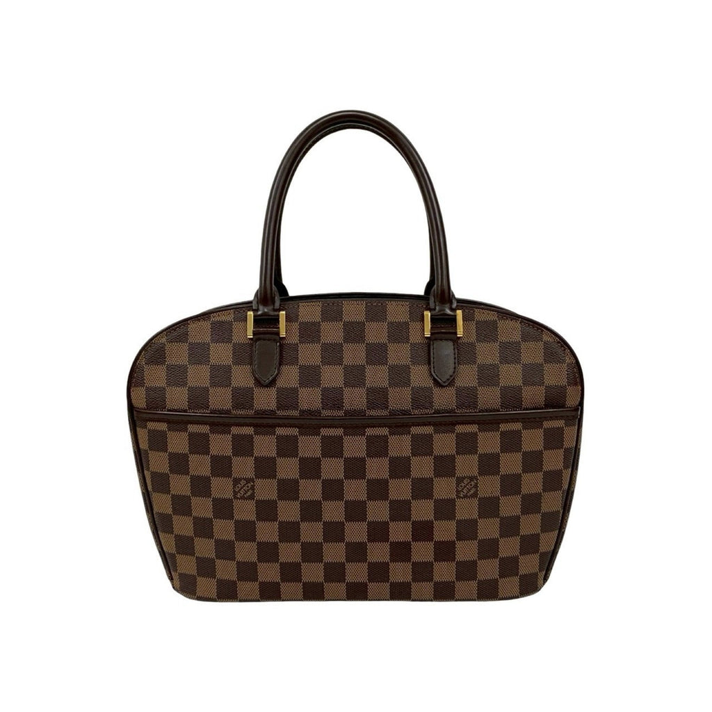 Louis Vuitton Brown Leather Pvc Boston Bag Handbag