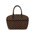 Louis Vuitton Brown Leather Pvc Boston Bag Handbag