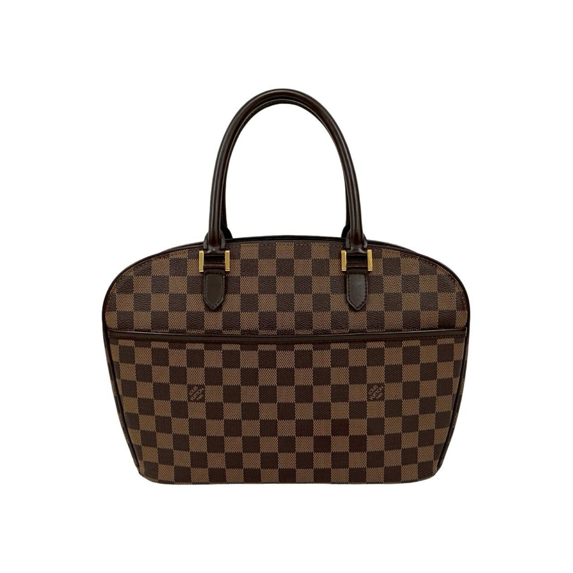 Louis Vuitton Brown Leather Pvc Boston Bag Handbag