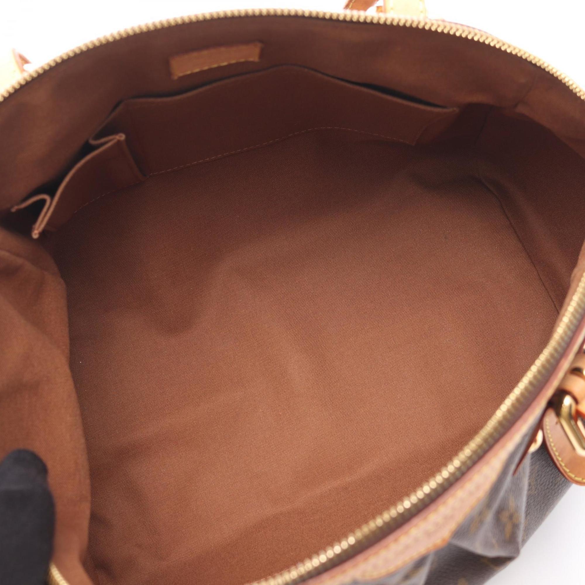 Louis Vuitton Brown Coated Canvas Leather Handbag