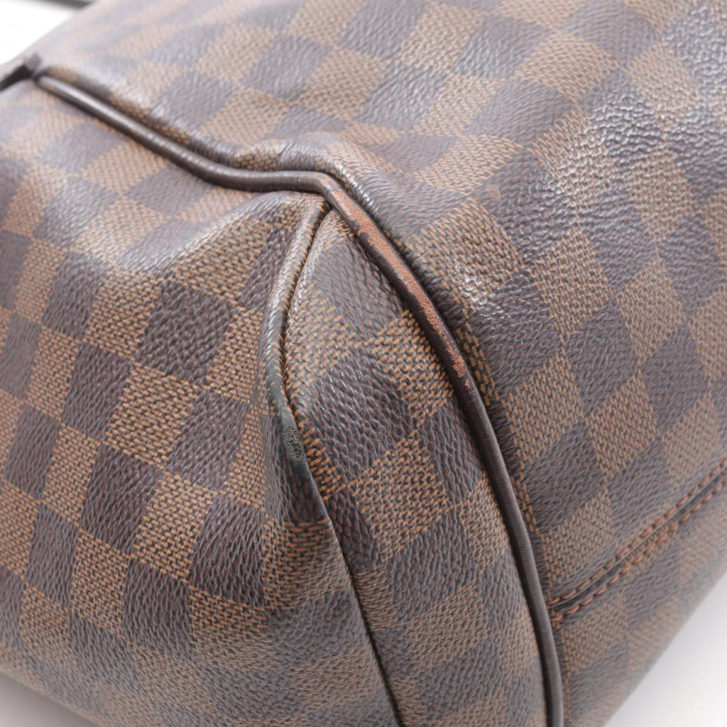 Louis Vuitton Brown Coated Canvas Leather Tote Bag