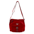 Prada Red Color Nylon Shoulder Bag