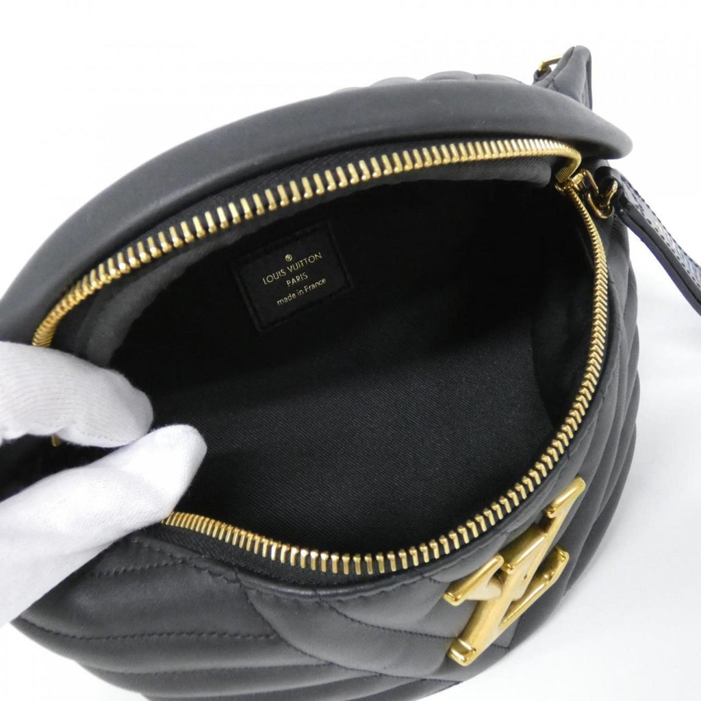 Louis Vuitton Black Leather Shoulder Bag