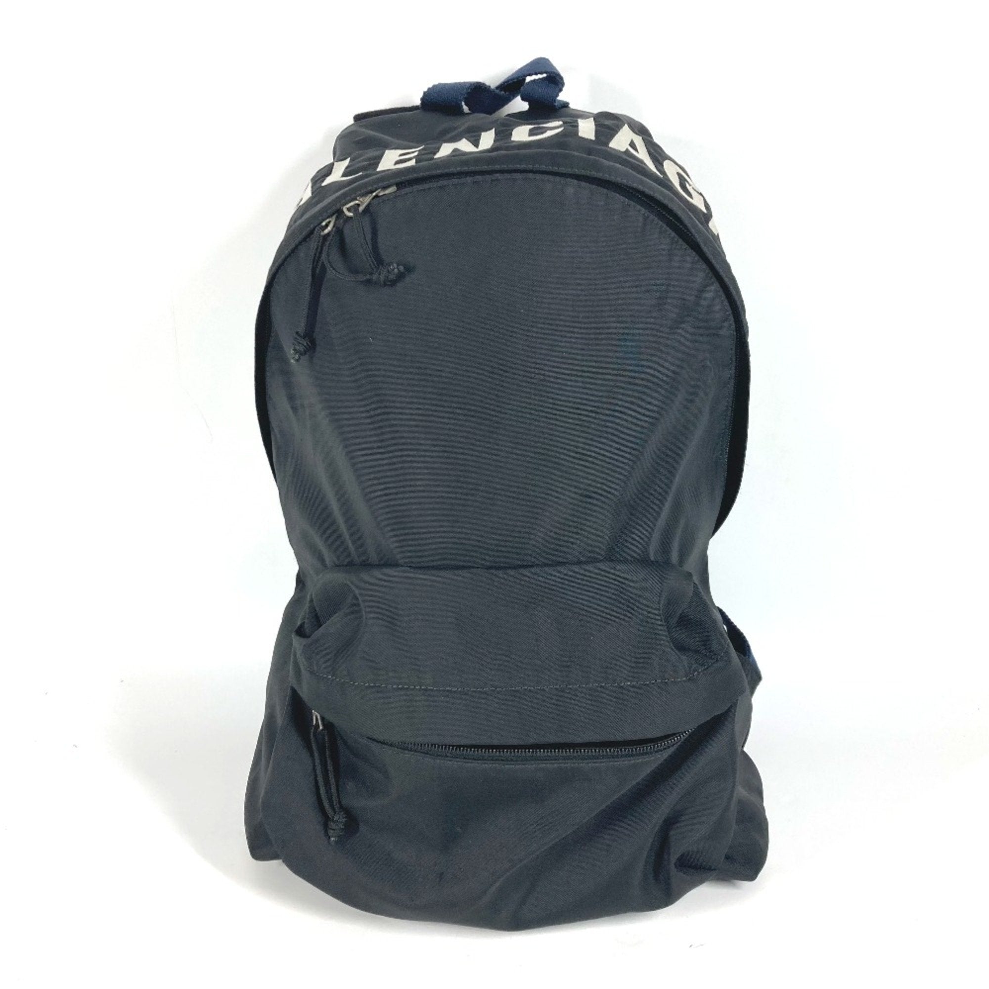 Balenciaga Black Cloth Backpack