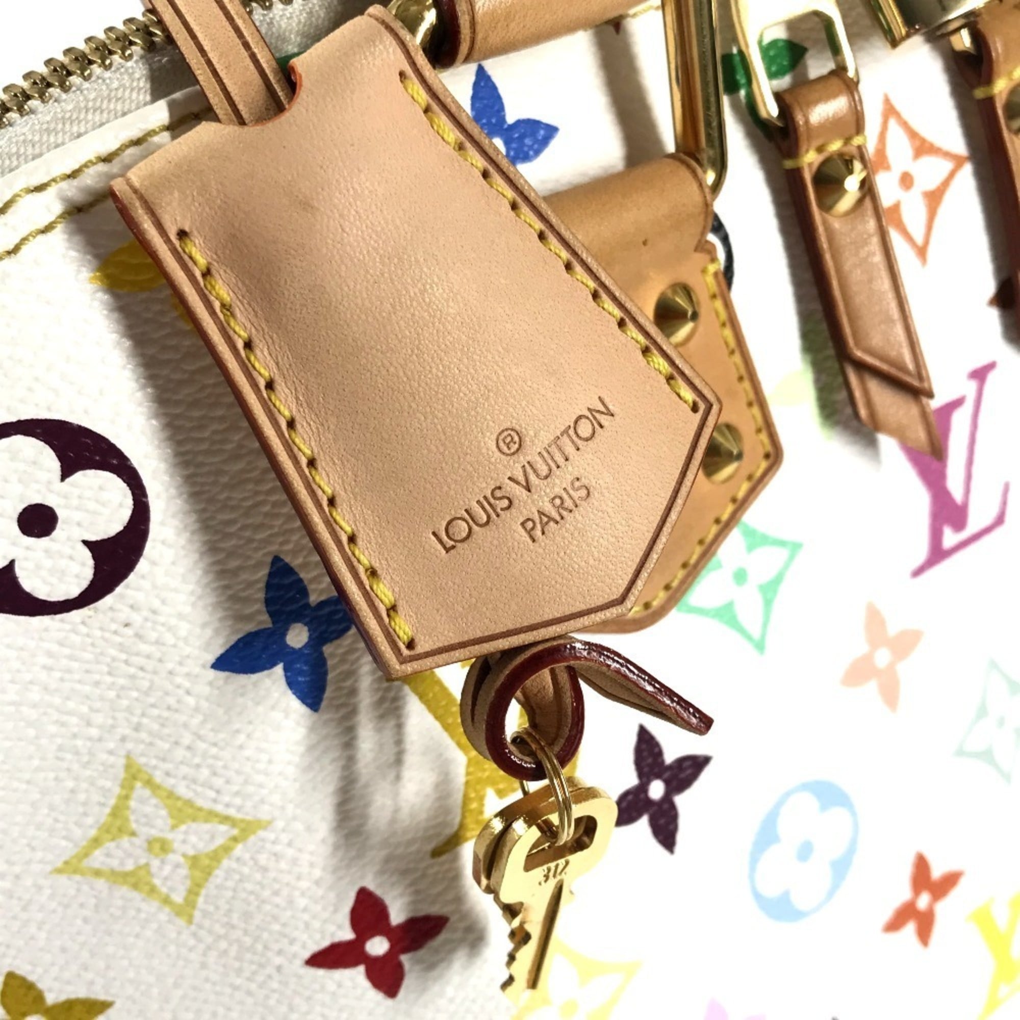 Louis Vuitton Blanc Monogram Multicolore Handbag Tote Bag
