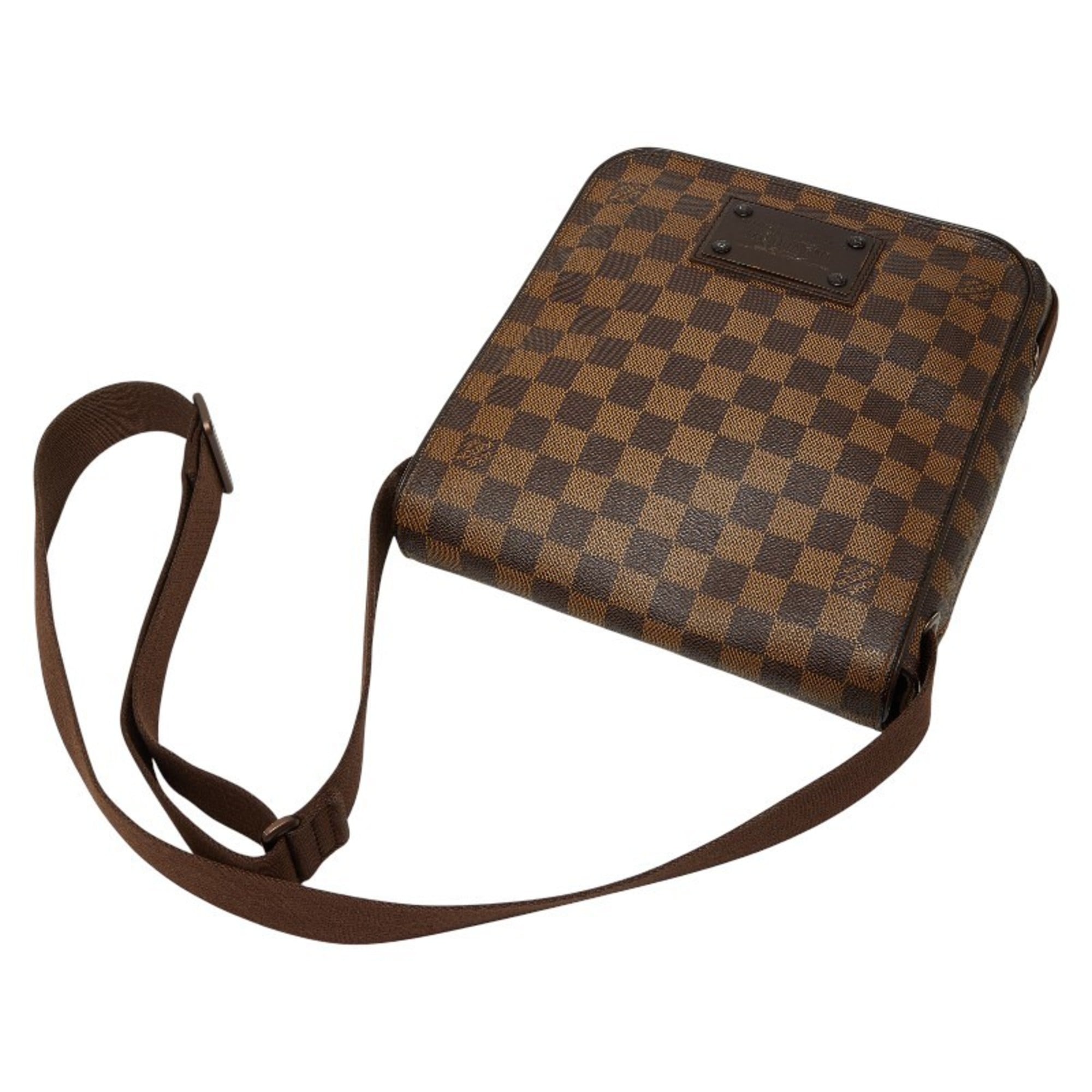 Louis Vuitton Brown Pvc Leather Shoulder Bag