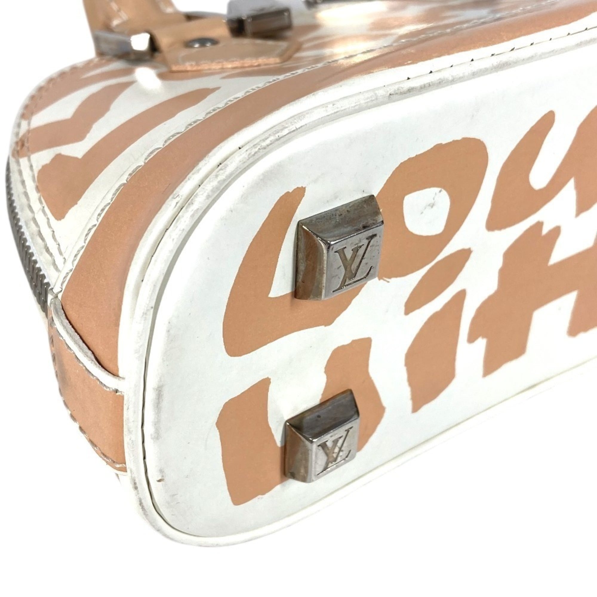 Louis Vuitton Monogram Graffiti Beige White Monogram Graffiti Handbag