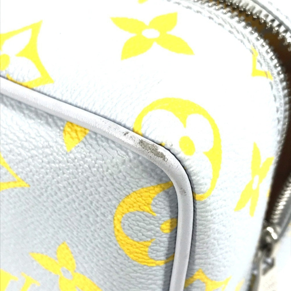 Louis Vuitton Gray Yellow Monogram Clutch Bag Pouch