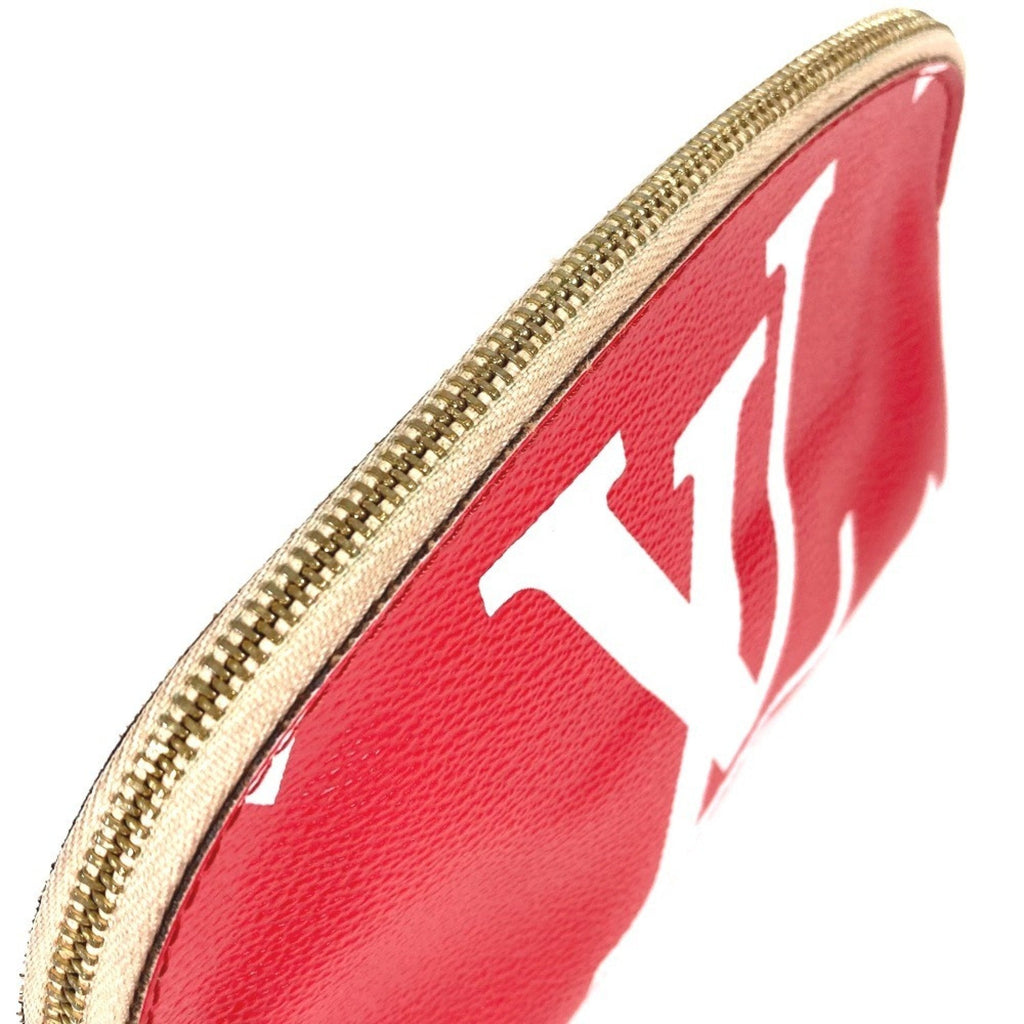 Louis Vuitton Pink Red Color Monogram Pouch