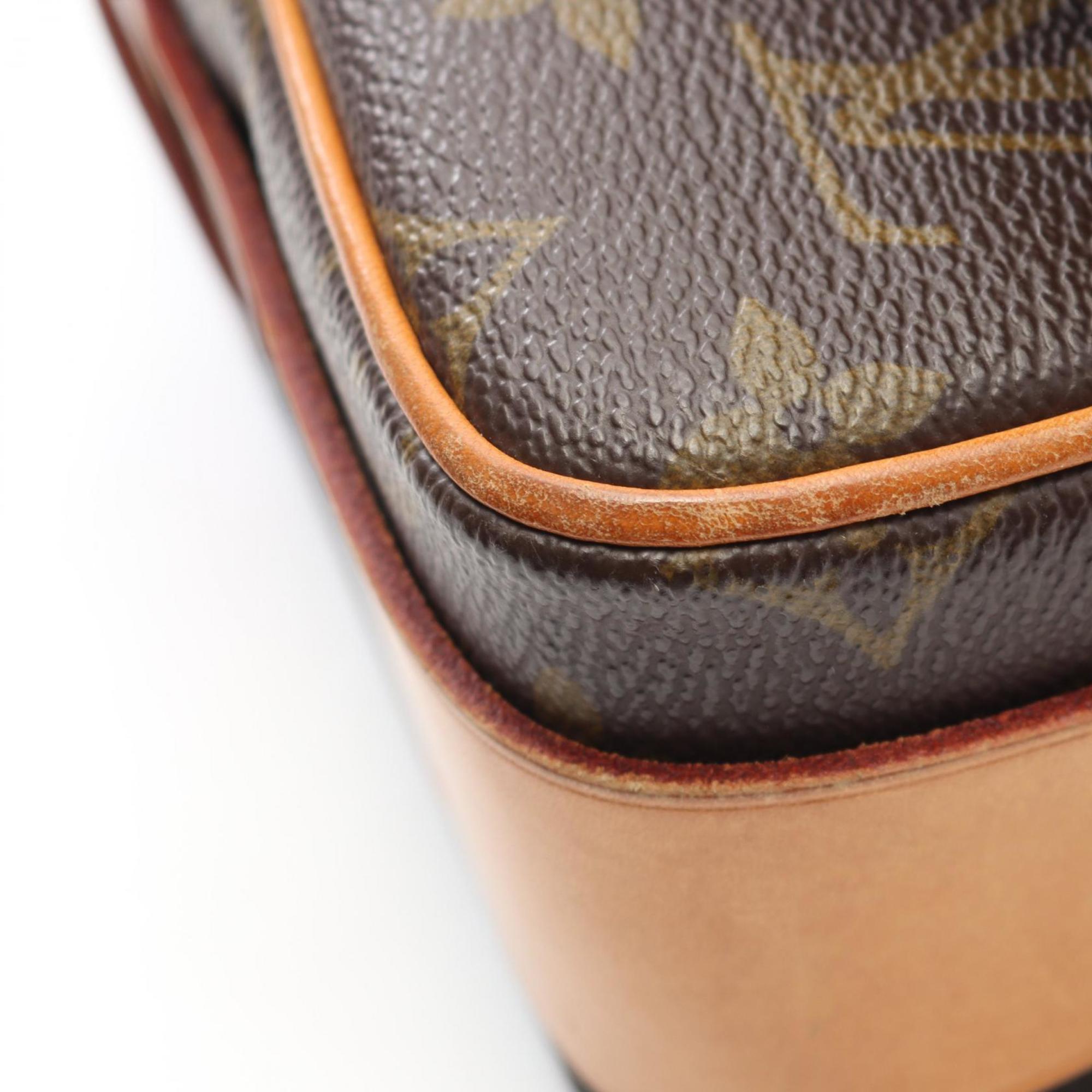 Louis Vuitton Brown Coated Canvas Pvc Monogram Leather Shoulder Bag