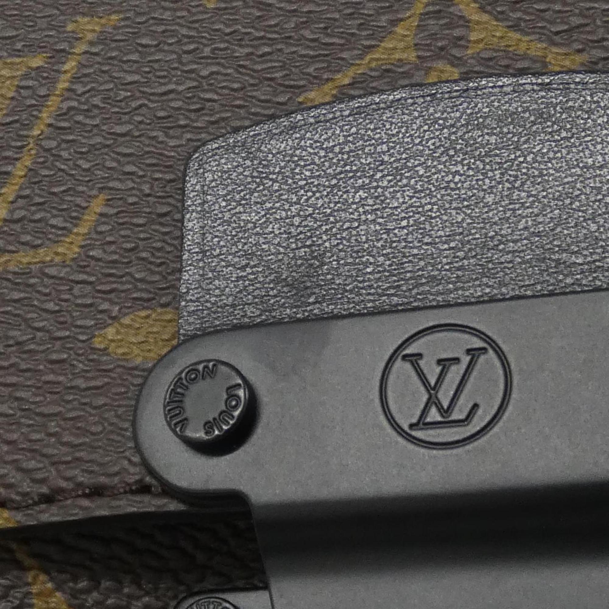 Louis Vuitton Black Marron Monogram Macassar Coated Canvas Shoulder Bag