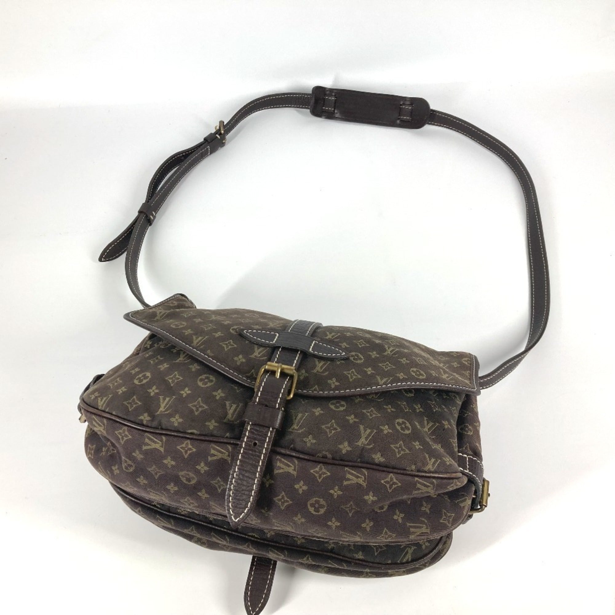 Louis Vuitton Brown Fusain Monogram Mini Lin Shoulder Bag