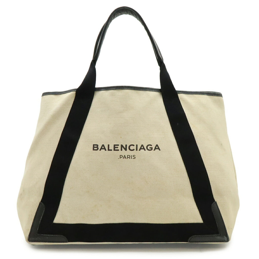 Balenciaga Black Navy Canvas Handbag Pouch Shoulder Bag Tote