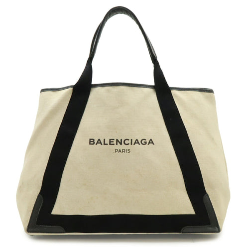 Balenciaga Black Navy Canvas Handbag Pouch Shoulder Bag Tote
