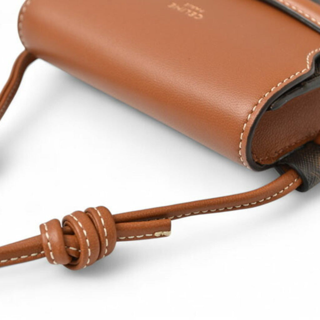Celine Brown Pvc Leather Shoulder Bag