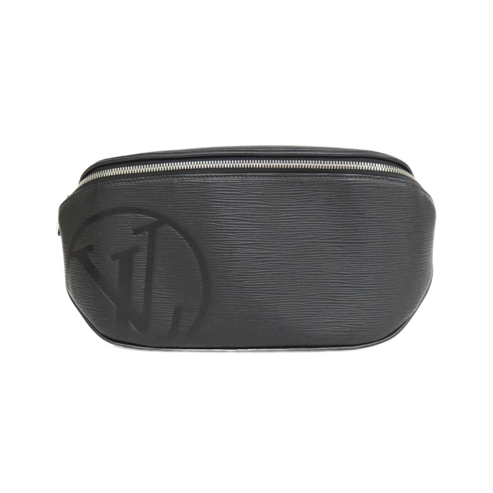 Louis Vuitton Black Leather Shoulder Bag