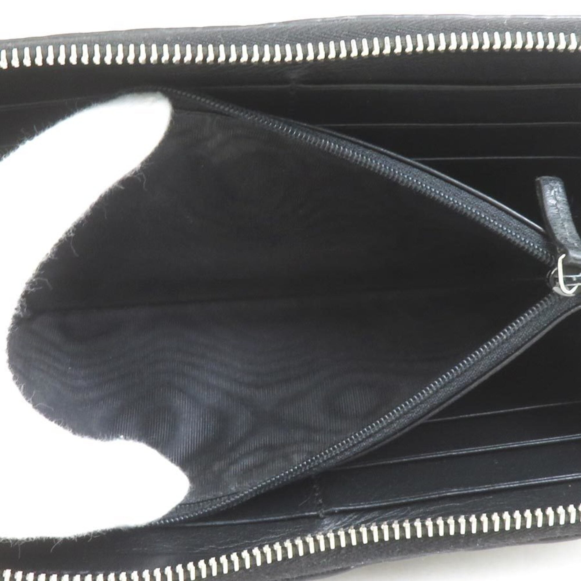 Gucci Black Leather Long Wallet (Bi-Fold) (Pre-Owned)