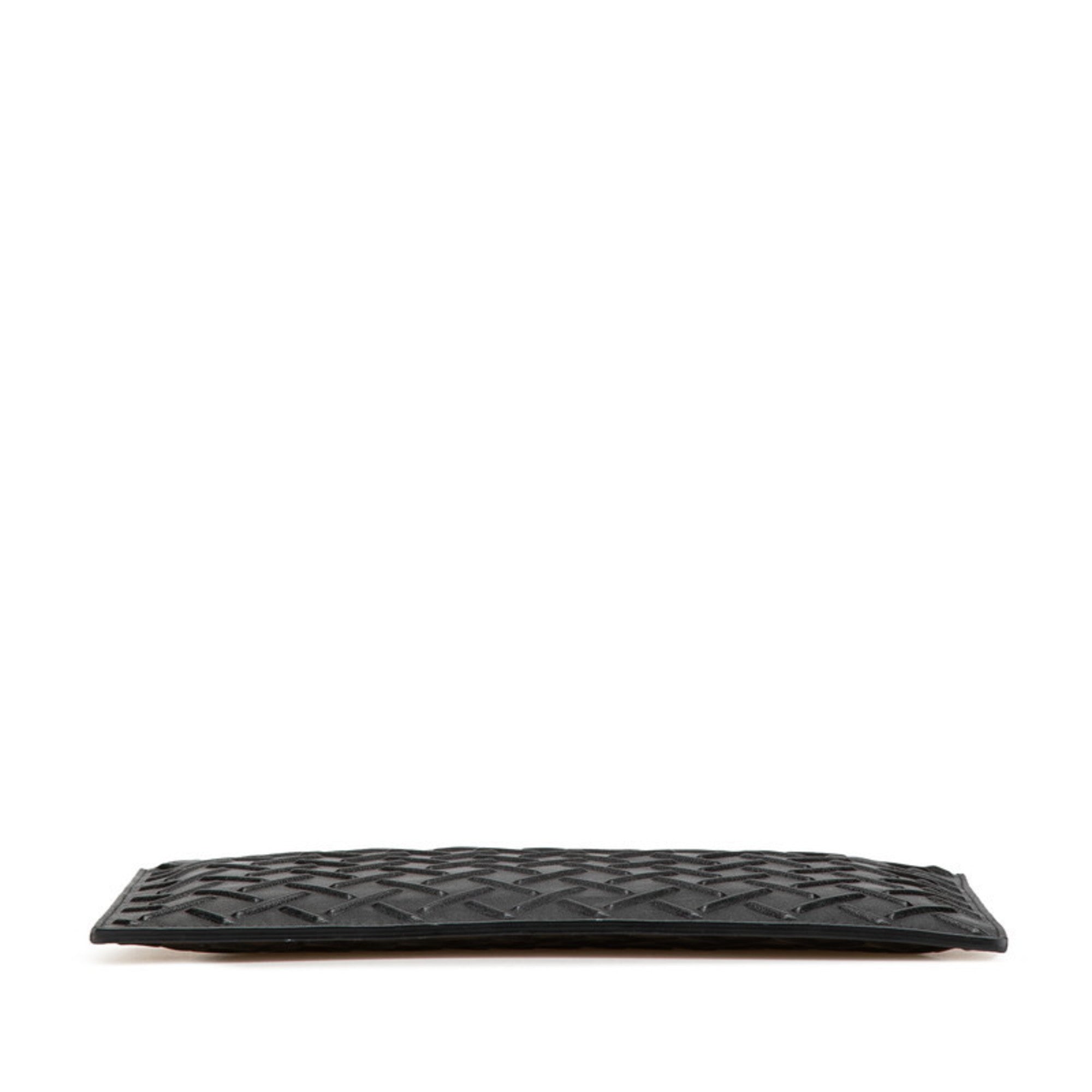 Bottega Veneta Black Leather Clutch Bag