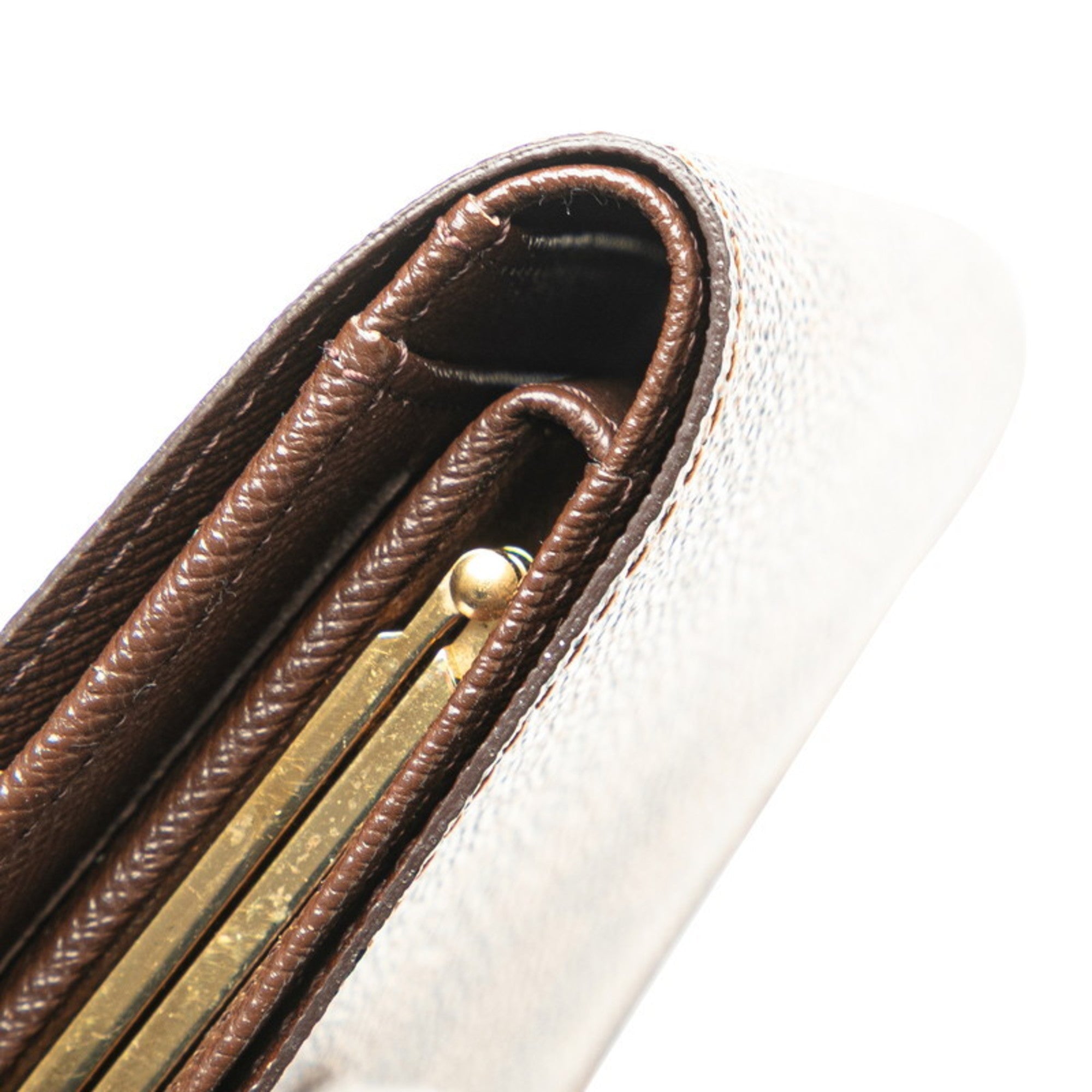 Louis Vuitton Brown Pvc Wallet (Tri-Fold)