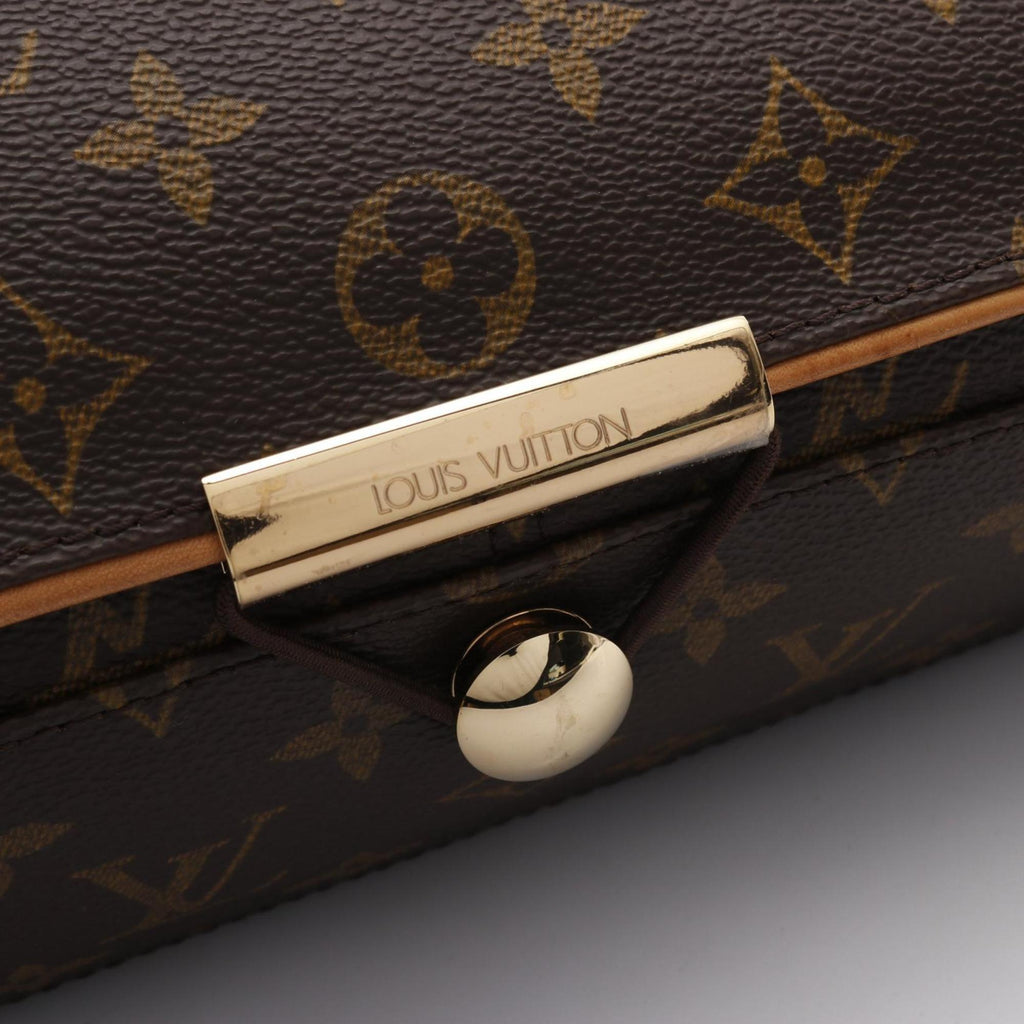 Louis Vuitton Brown Pvc Coated Canvas Leather Shoulder Bag