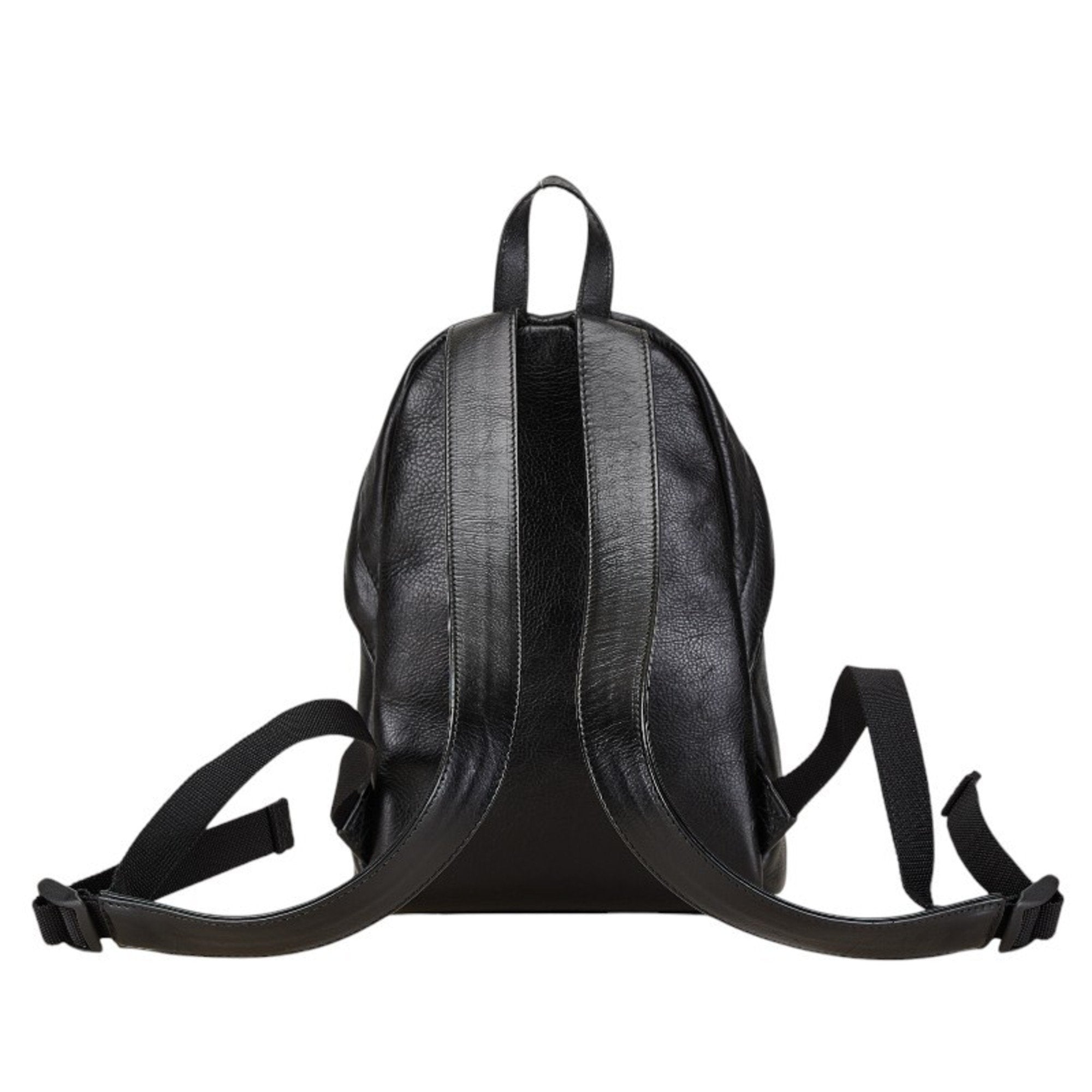 Balenciaga Black Leather Backpack