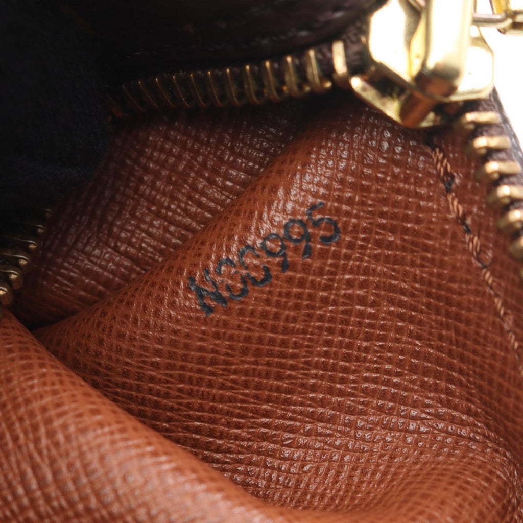 Louis Vuitton Brown Coated Canvas Leather Handbag