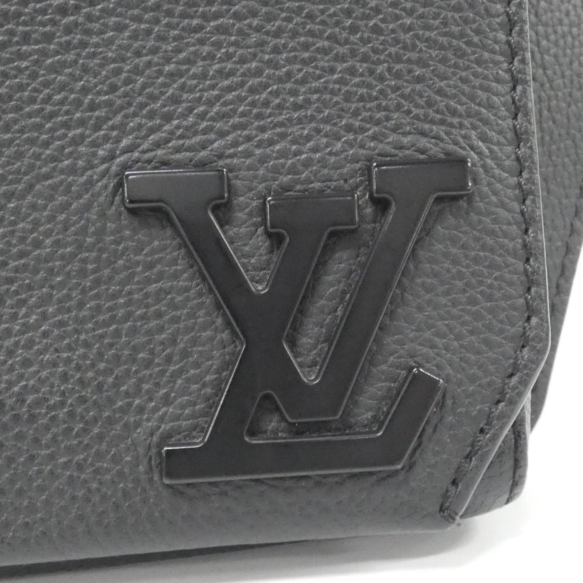 Louis Vuitton Black Leather Shoulder Bag