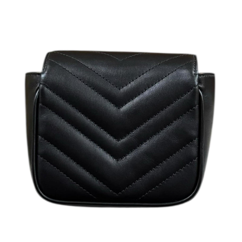 Gucci Black Leather Pochette Shoulder Bag (Pre-Owned)