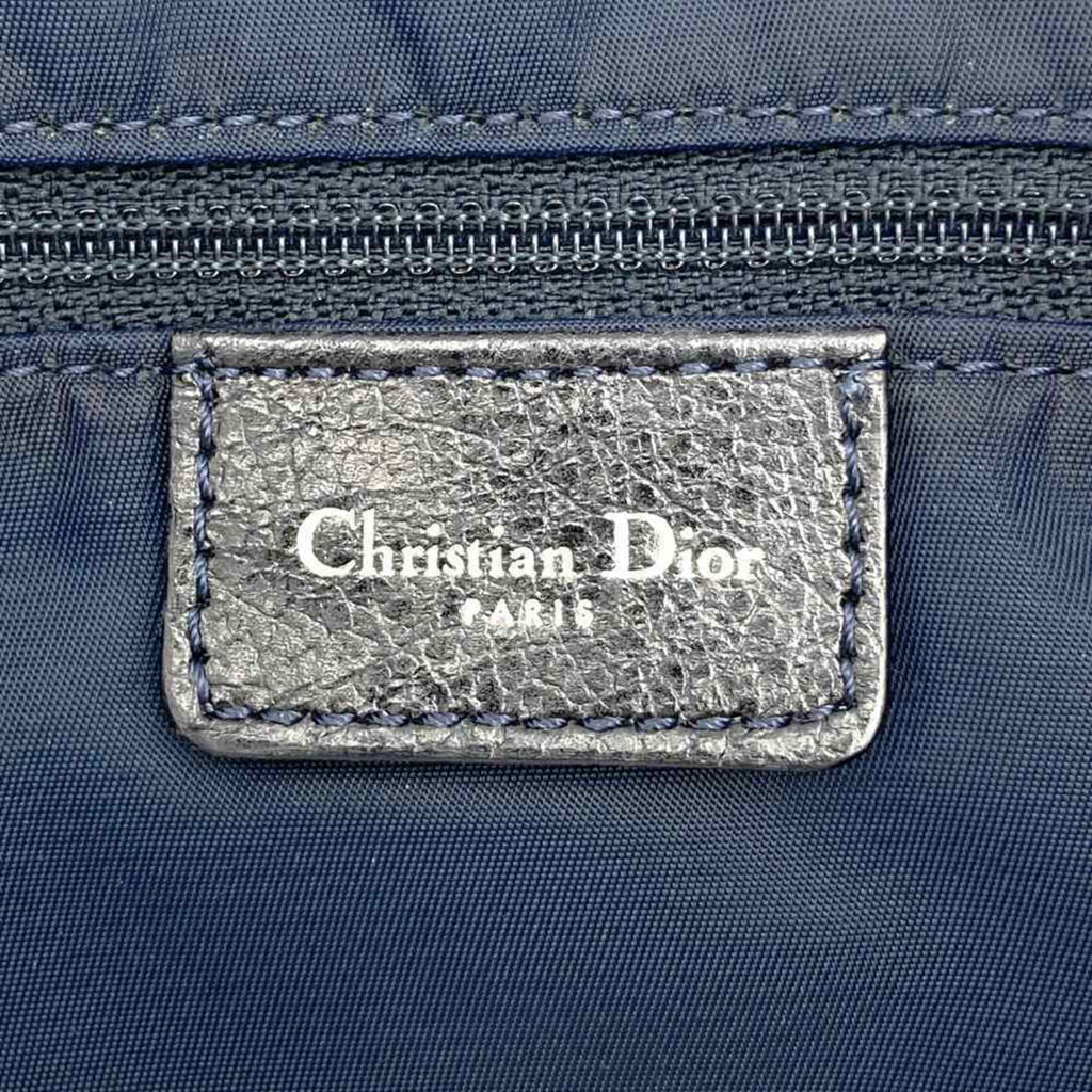 Christian Dior Navy Denim Leather Tote Bag (Pre-Owned)
