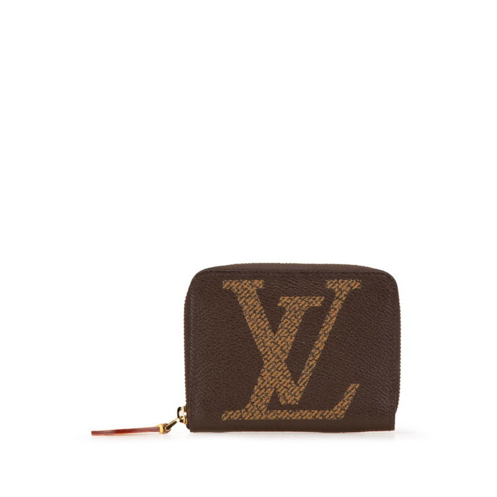 Louis Vuitton Brown Pvc Leather Coin Purse/Coin Case