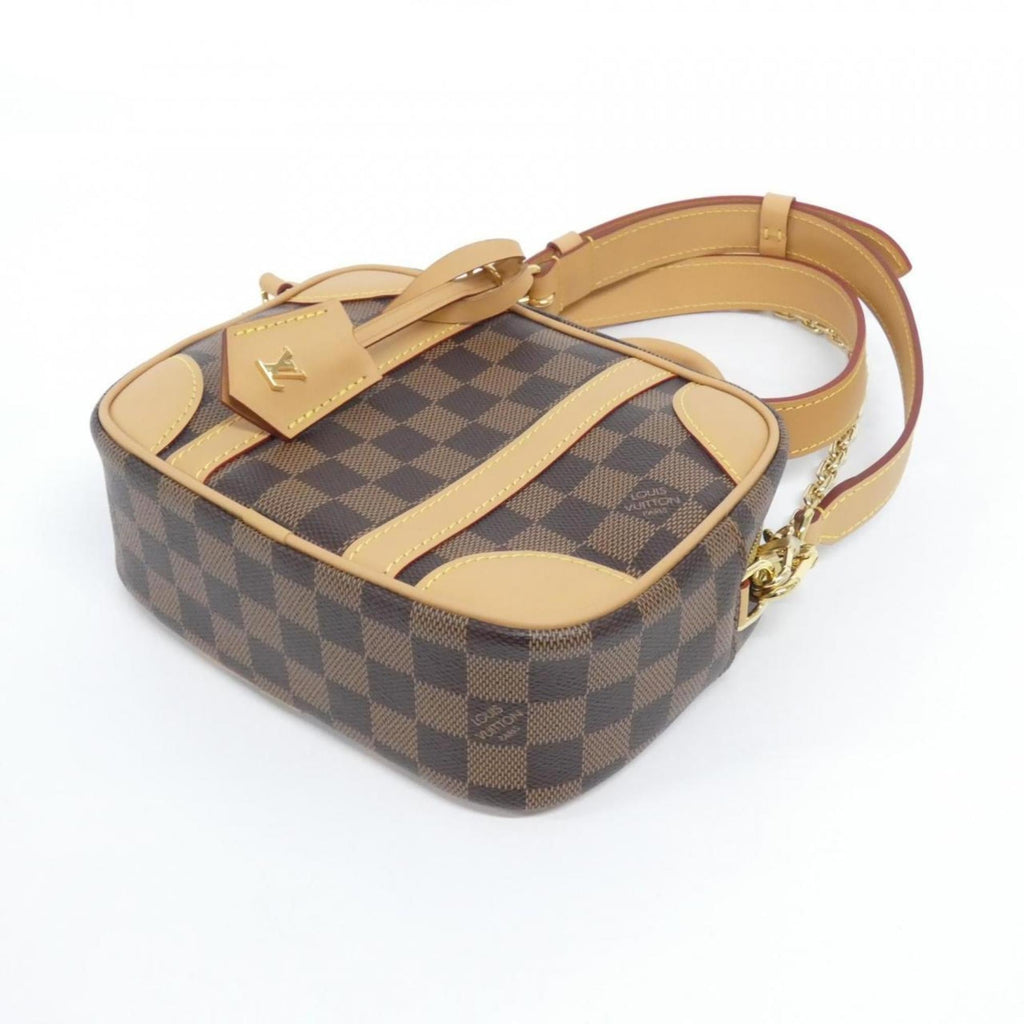 Louis Vuitton Brown Coated Canvas Shoulder Bag