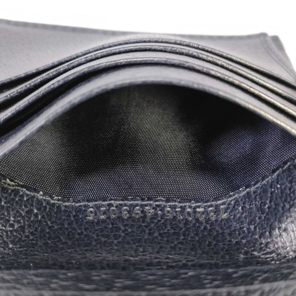 Gucci Gg Supreme Black Pvc Leather Wallet (Bi-Fold) (Pre-Owned)