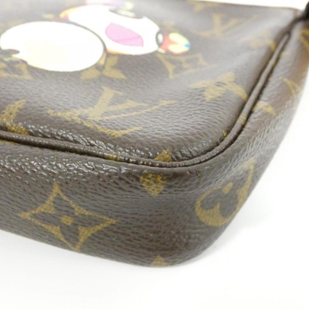 Louis Vuitton Monogram Panda Marron Coated Canvas Pochette