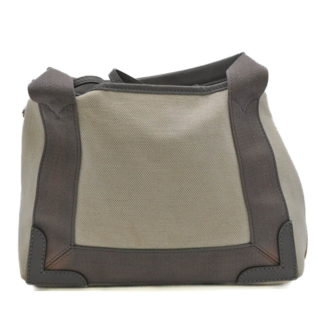 Balenciaga Beige Gray Canvas Tote