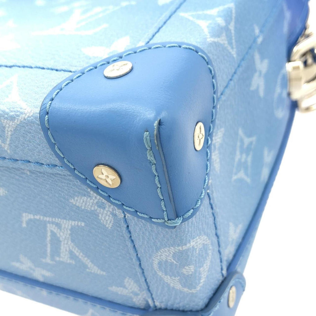 Louis Vuitton Blue Coated Canvas Shoulder Bag