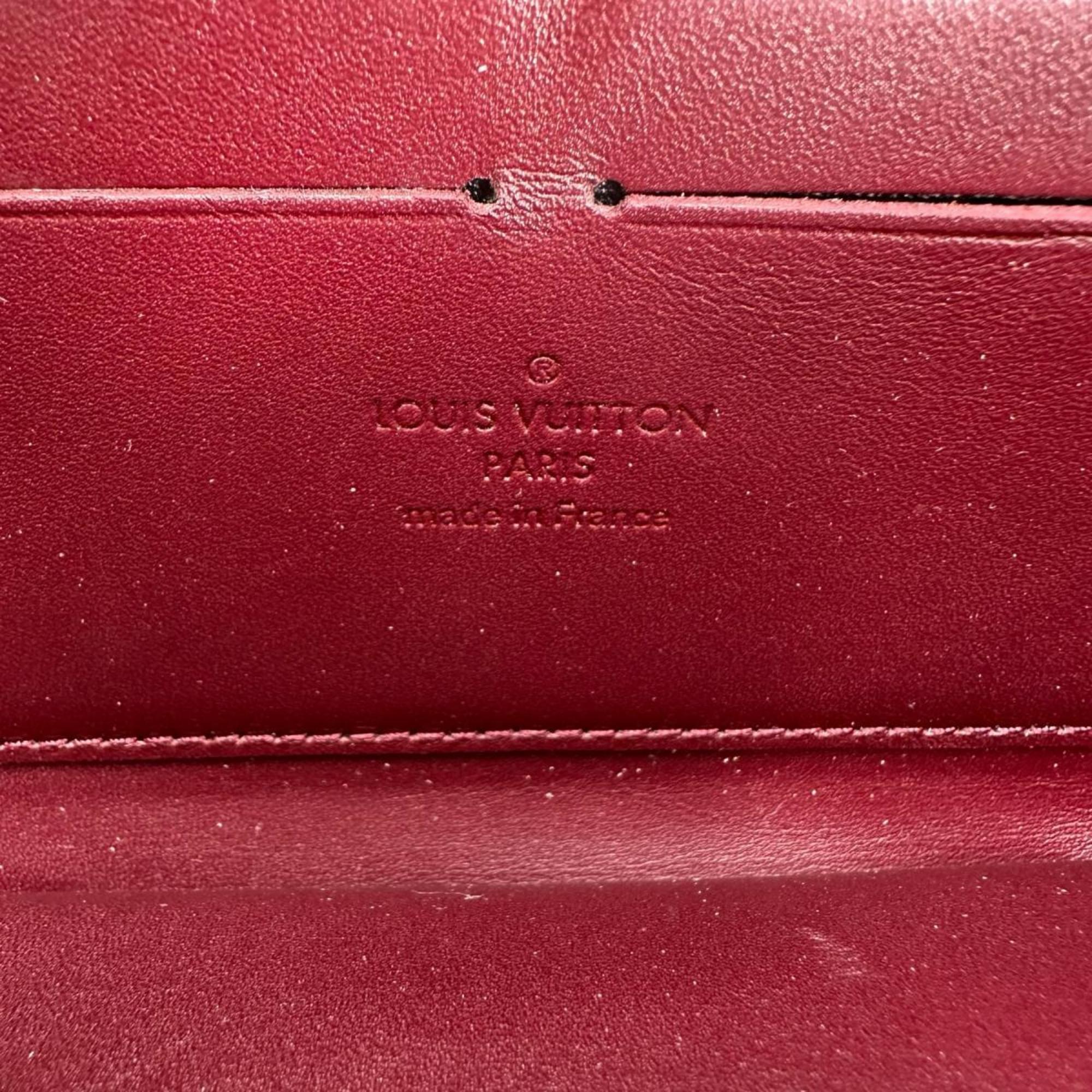 Louis Vuitton Monogram Vernis Magenta Monogram Vernis Long Wallet