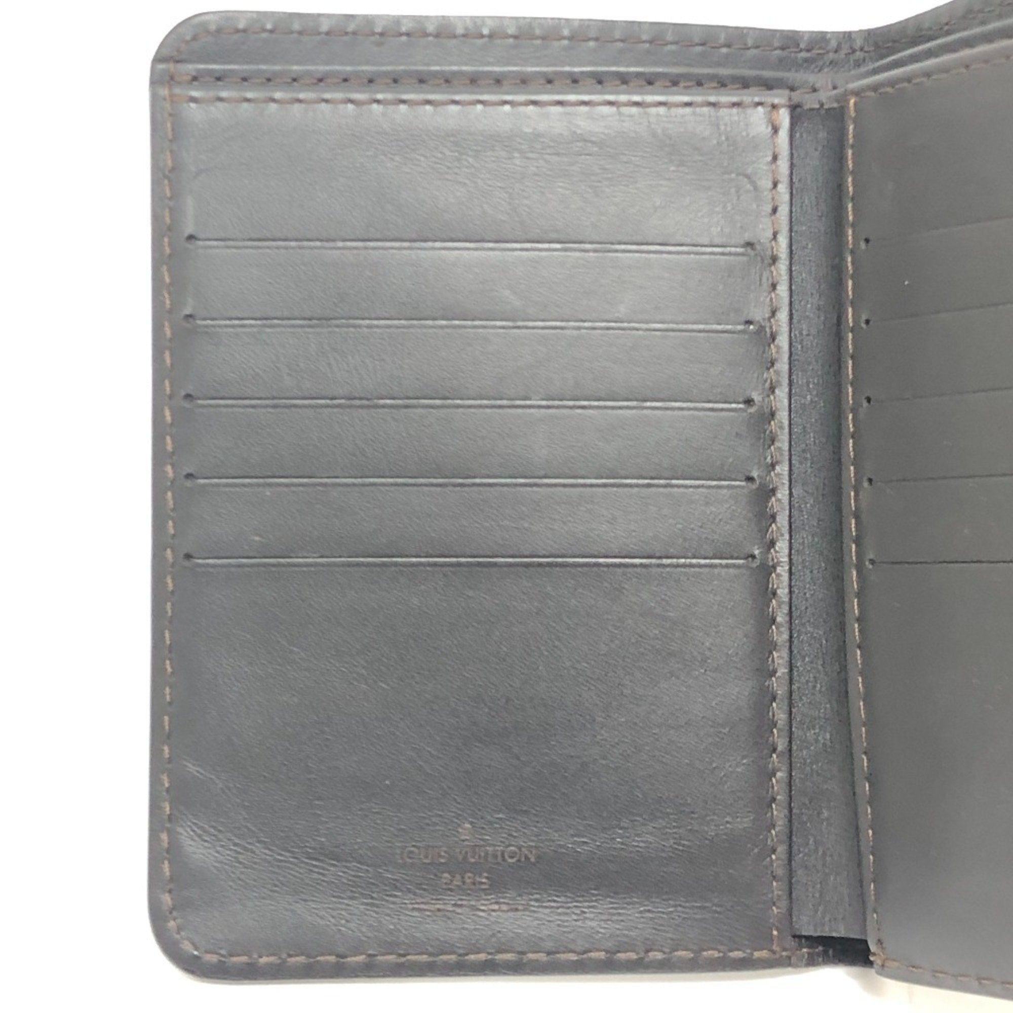 Louis Vuitton Coffee Utah Leather Coin Purse/Coin Case