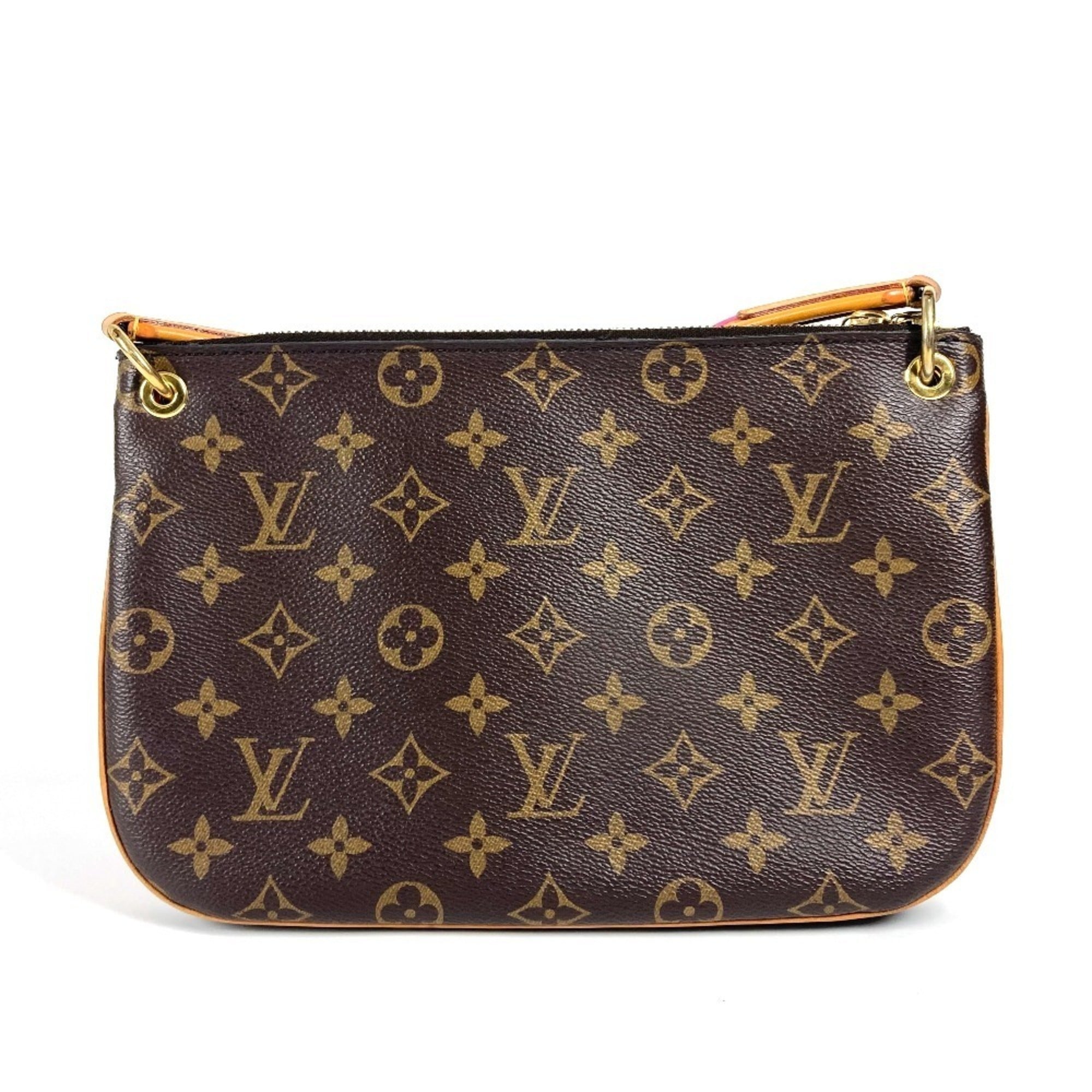 Louis Vuitton Brown Monogram Pink Monogram Pochette Shoulder Bag