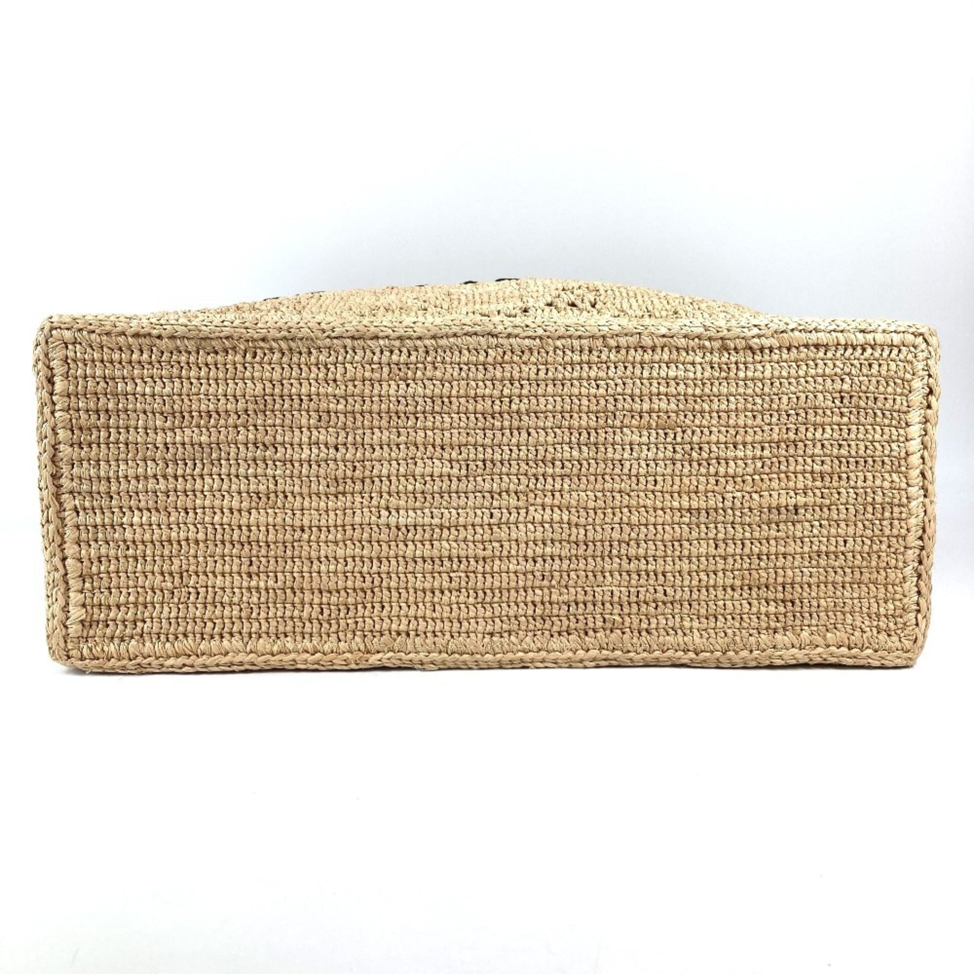 Louis Vuitton Natural Raffia Leather Handbag Shoulder Bag Tote Bag