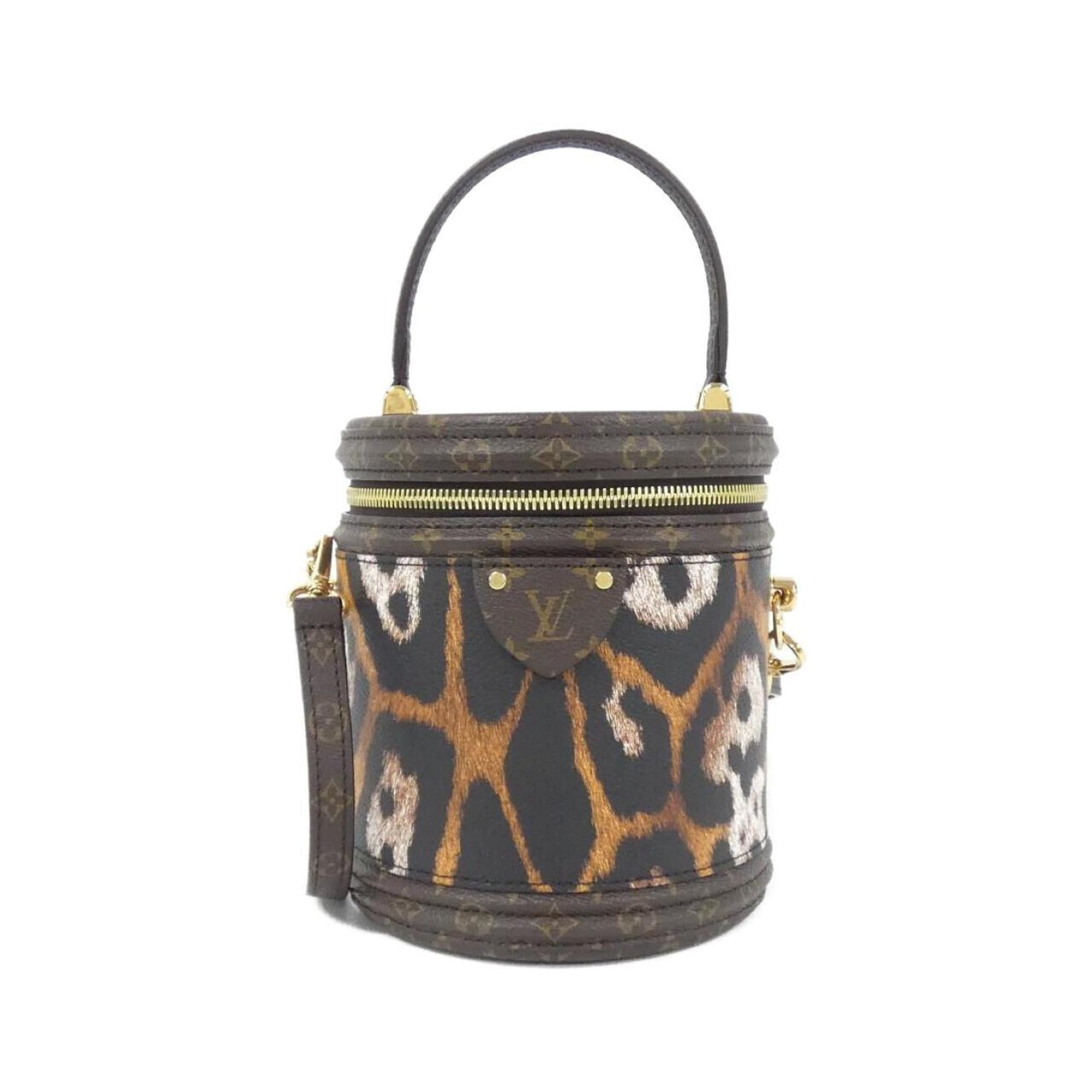 Louis Vuitton Marron Saffron Coated Canvas Handbag