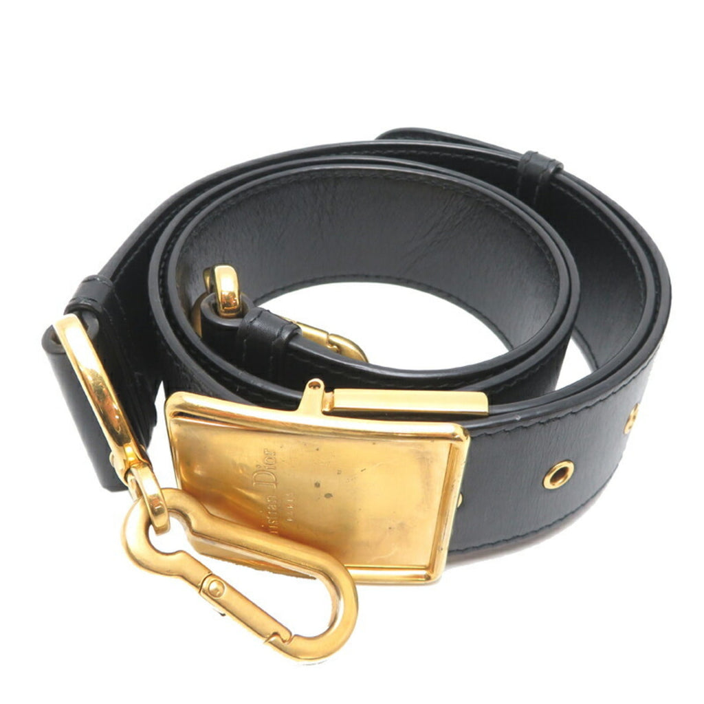 Christian Dior Black Leather Shoulder Bag (Pre-Owned)