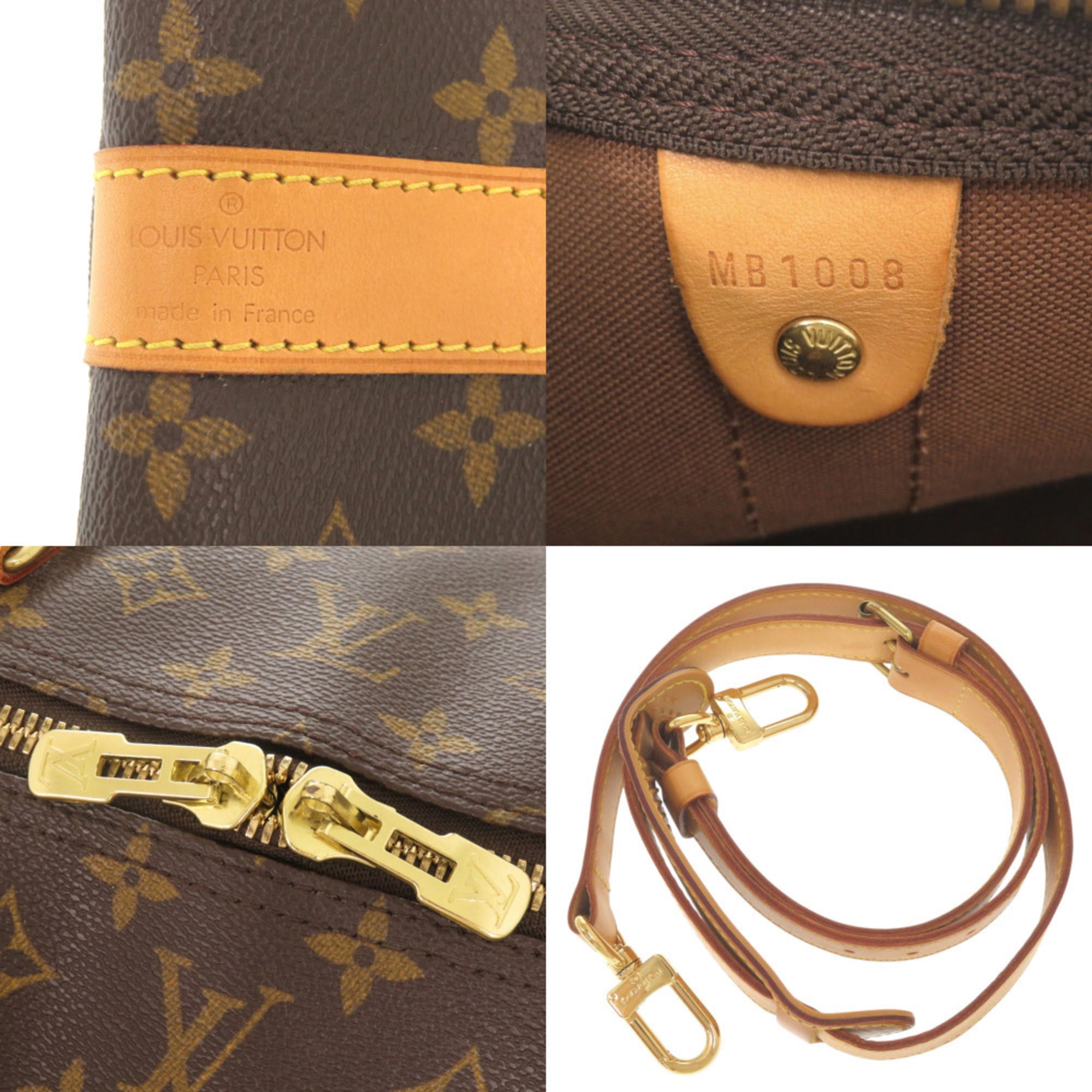 Louis Vuitton Brown Monogram Monogram Boston Bag