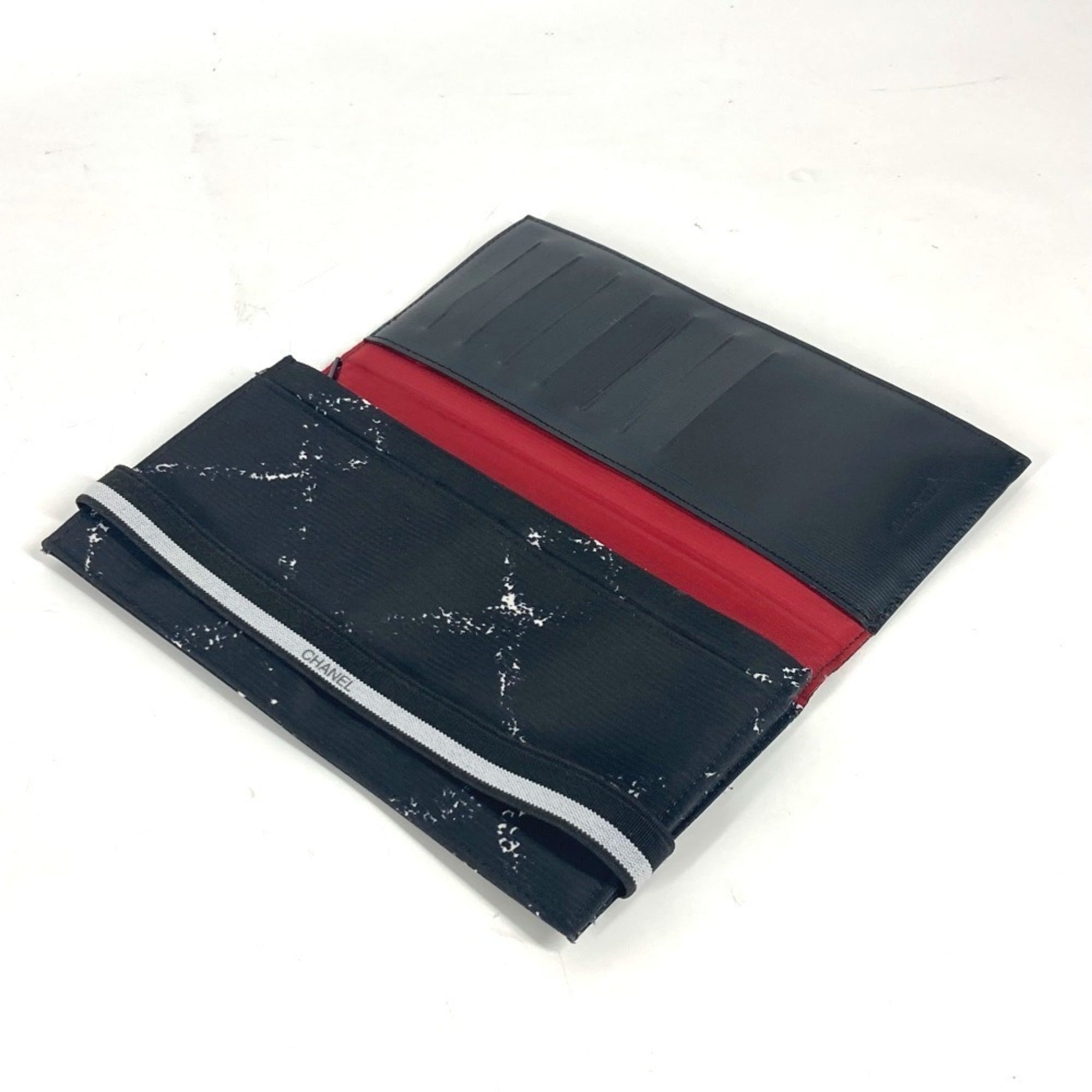 Chanel Black Nylon Long Wallet (Bi-Fold)