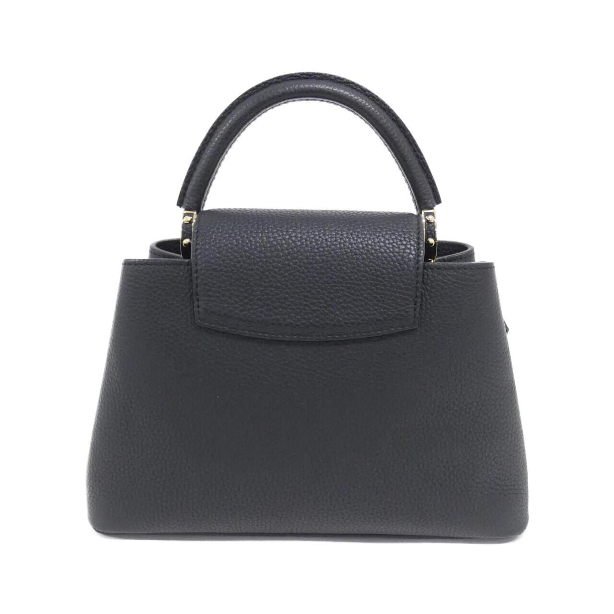 Louis Vuitton Taurillon Black Leather Handbag
