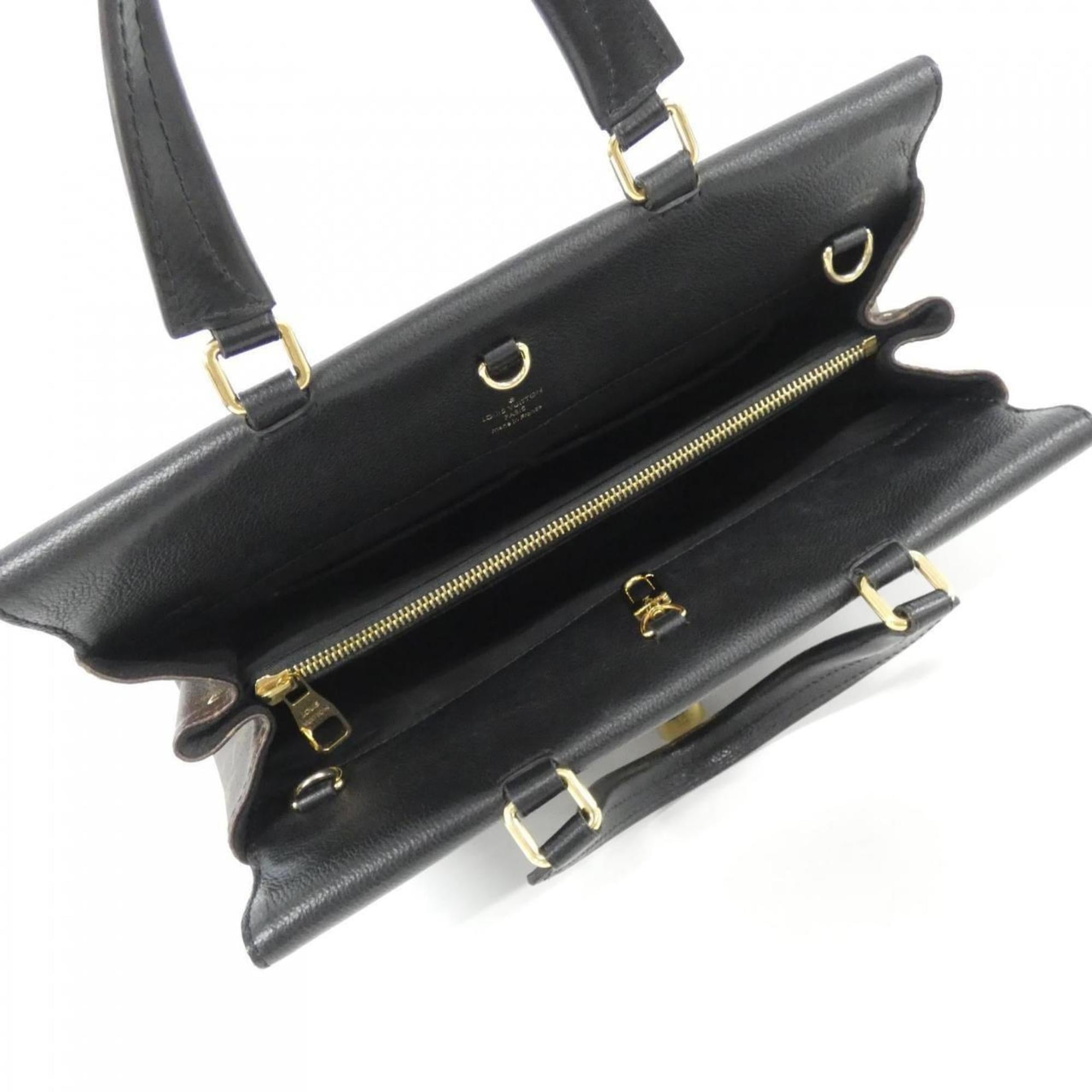 Louis Vuitton Monogram Black Marron Monogram Monogram Leather Handbag