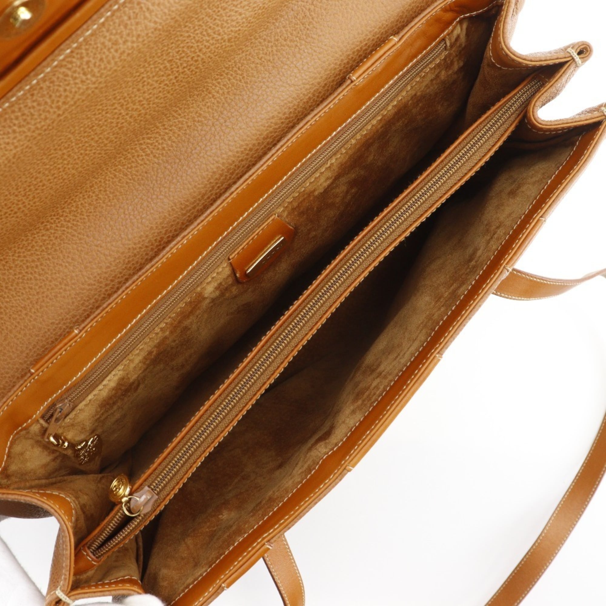 Gucci Brown Leather Tote Bag (Pre-Owned)
