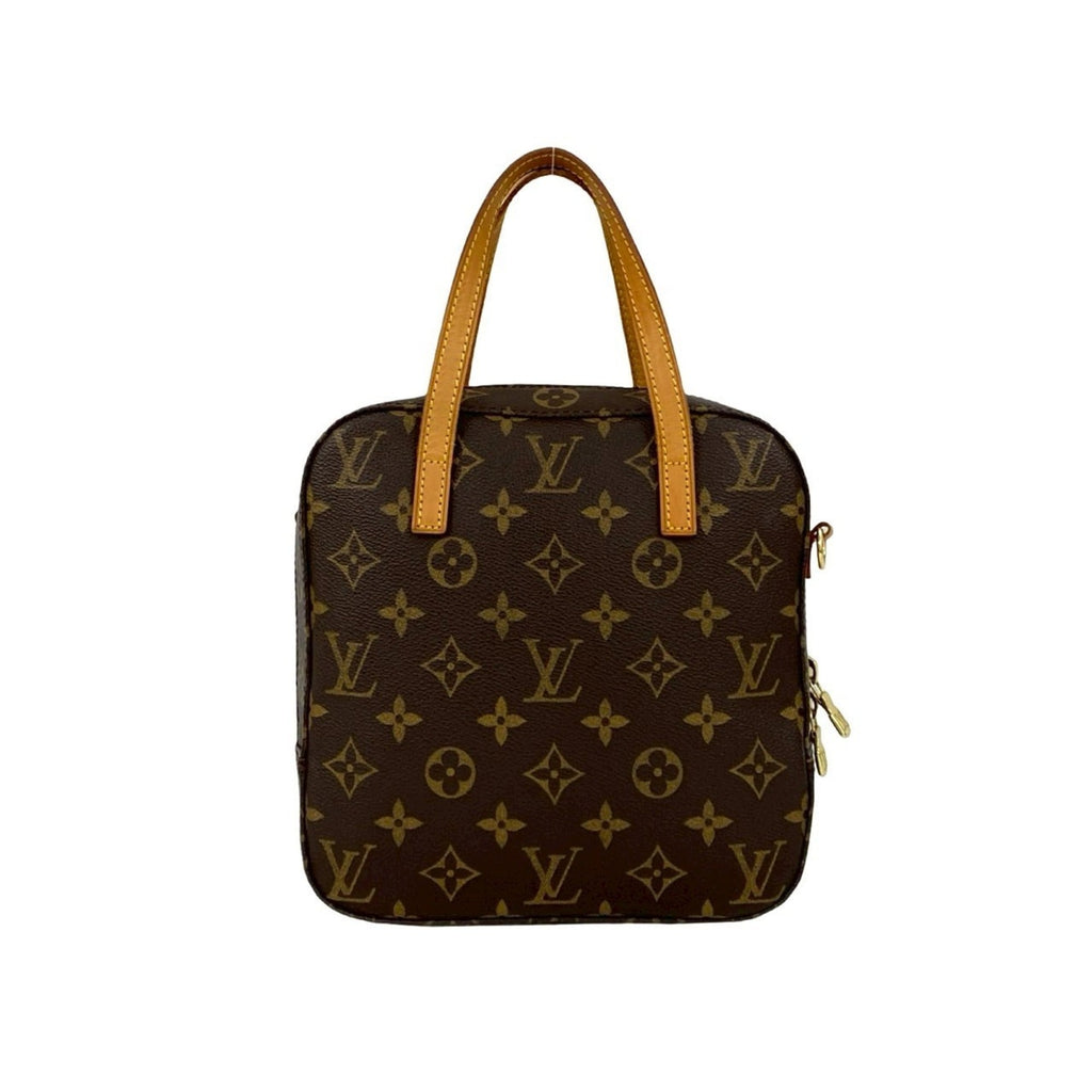 Louis Vuitton Brown Leather Pvc Handbag Shoulder Bag