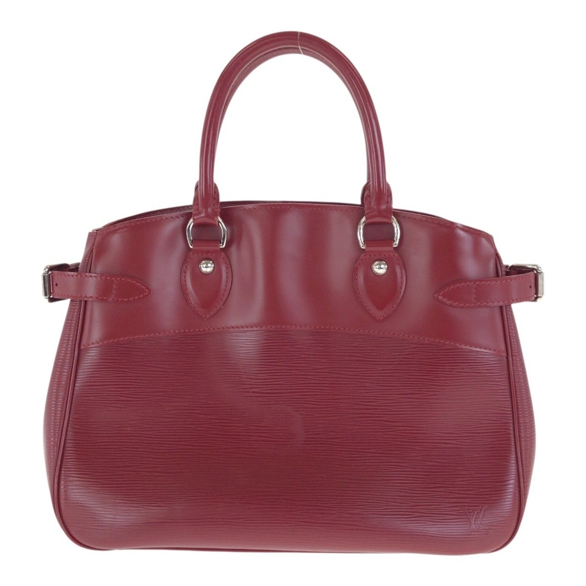 Louis Vuitton Red Color Leather Handbag Tote Bag