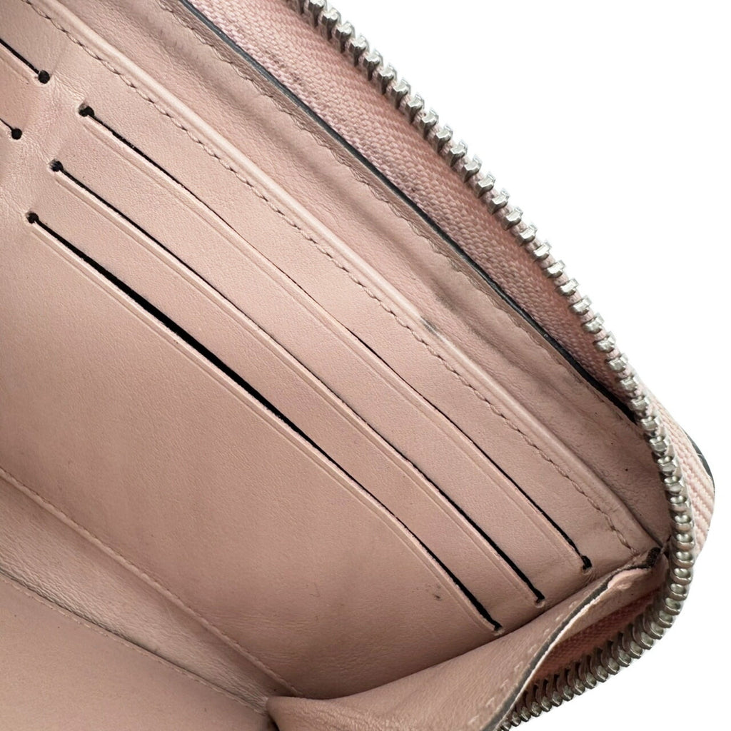 Louis Vuitton Mahina Pink Mahina Leather Long Wallet